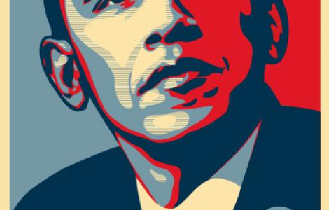 During the Obama campaign, barack obama poster hope. During the Obama campaign,