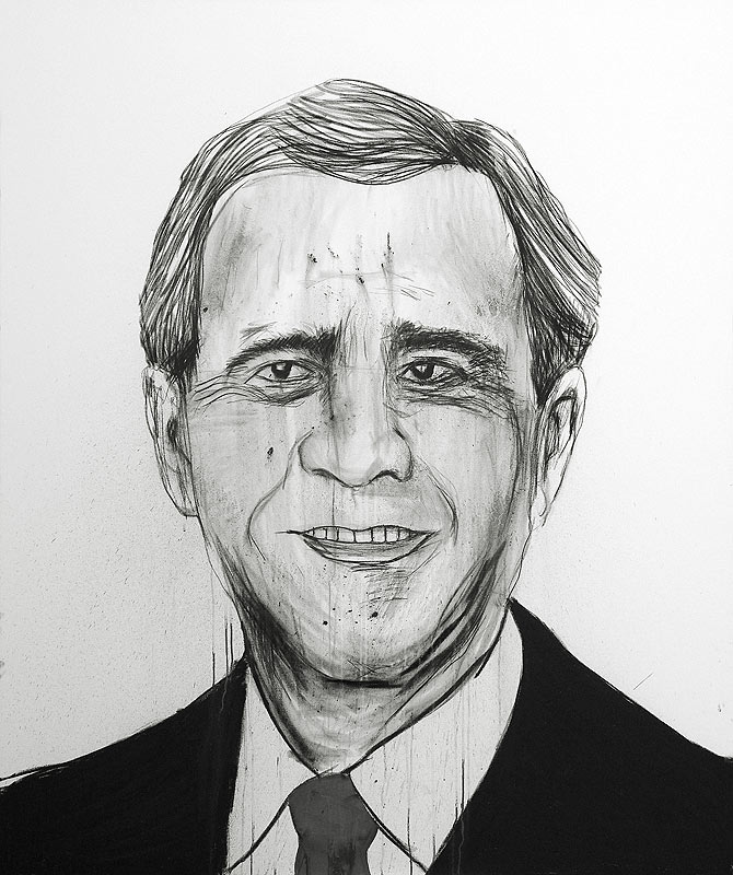 Pablo-Gonzalez-Trejo_-George-W.-Bush_-70-x-62-inches_-178-x-157-cm_-2009_-Charcoal-and-Graphite-on-Canvas Pablo-Gonzalez-Trejo_-George-W.-Bush_-70-x-62-inches_-178-x-157-cm_-2009_-Charcoal-and-Graphite-on-Canvas