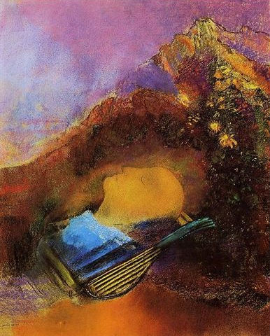 Odilon Redon, Head of Orpheus, 1903-05