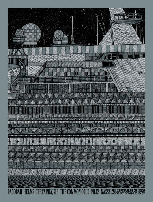 I'm a Cruise Ship, Dagobah/Helms (2008), 2 color screenprint