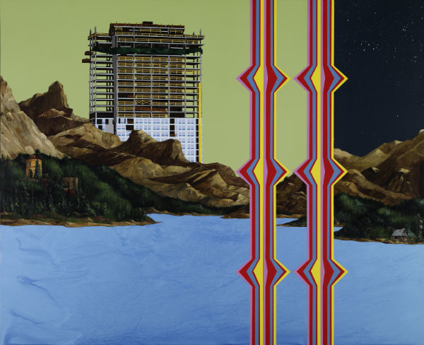 Surrender  2007  Acrylic on wood panel  39 x 48 inches