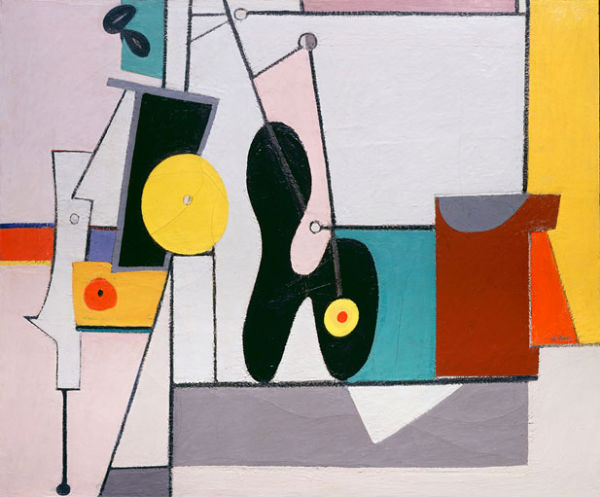 Arshile Gorky, Organization, 1933–36, oil on canvas, 49 3⁄4 x 60 in