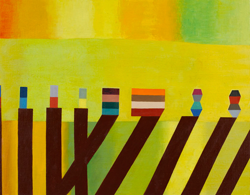 Nozkowski, Thomas, Untitled (8-130), 2010, oil on linen on panel, 22 x 28 inches, Photo by G.R. Christmas, Courtesy The Pace Gallery
