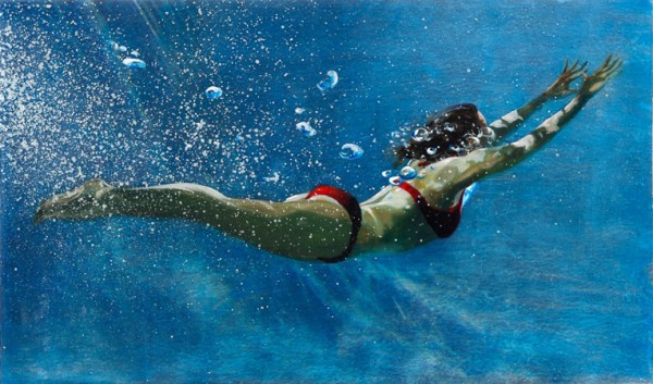 BLUE VEIL,18x30,mixedmedia,2010