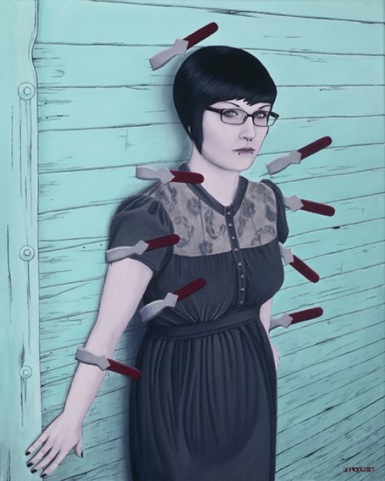 the knife throwers assistant Escape Into Life