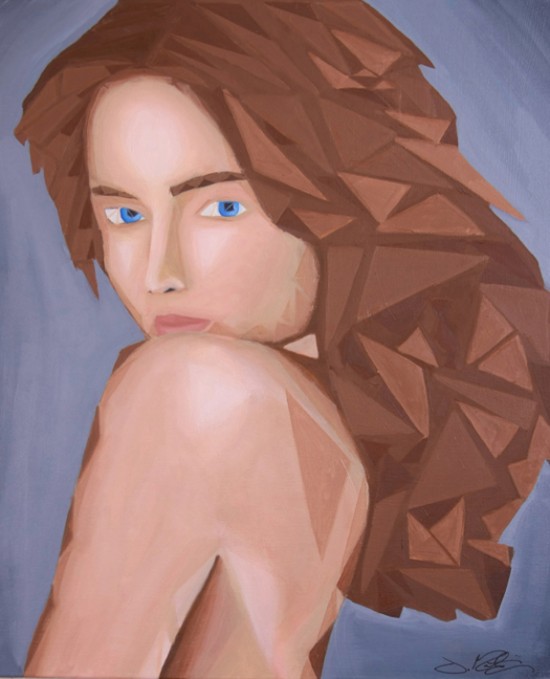 jamie martinez triangulism painting "soft whisper"
