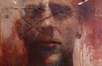 Liar. 24"x24". Mixed Media on Panel. 2008.