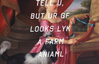 Young Girl With Dog and Bird, Farm Animal